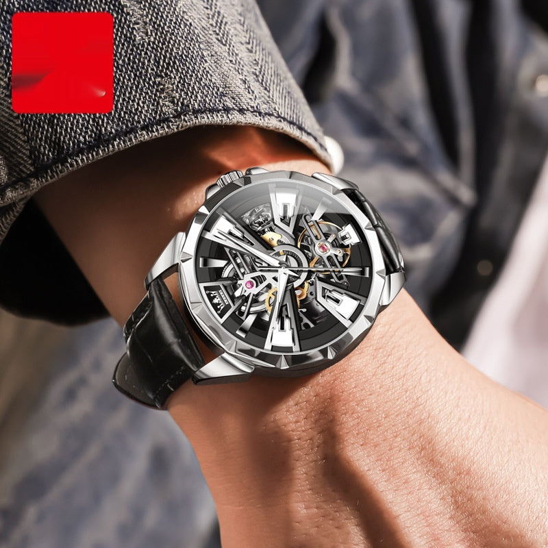 Watch Men's Automatic Mechanical Watch Hollow Waterproof
