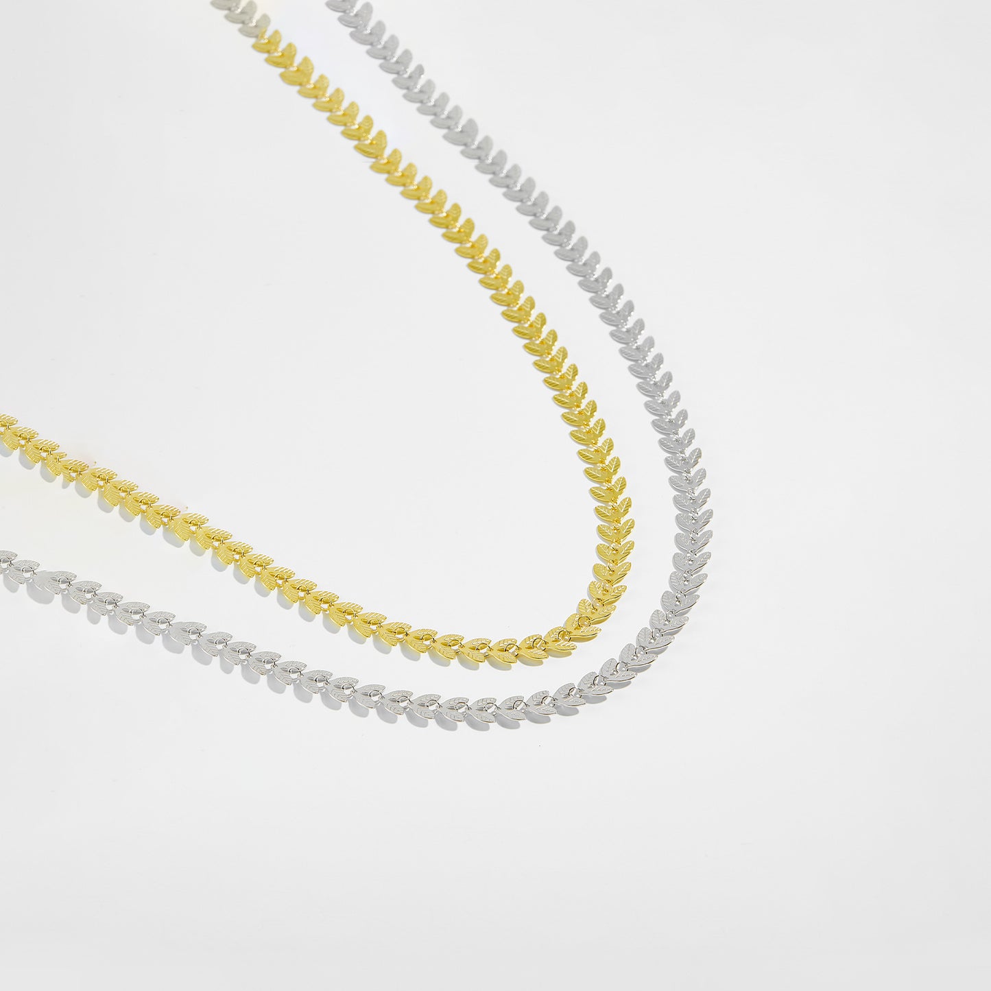 Women's All-match S925 Sterling Silver Leaf Necklace