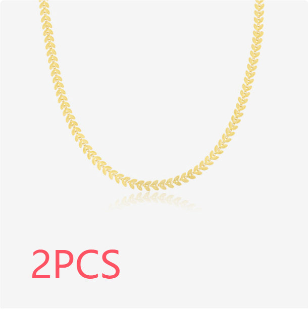 Women's All-match S925 Sterling Silver Leaf Necklace
